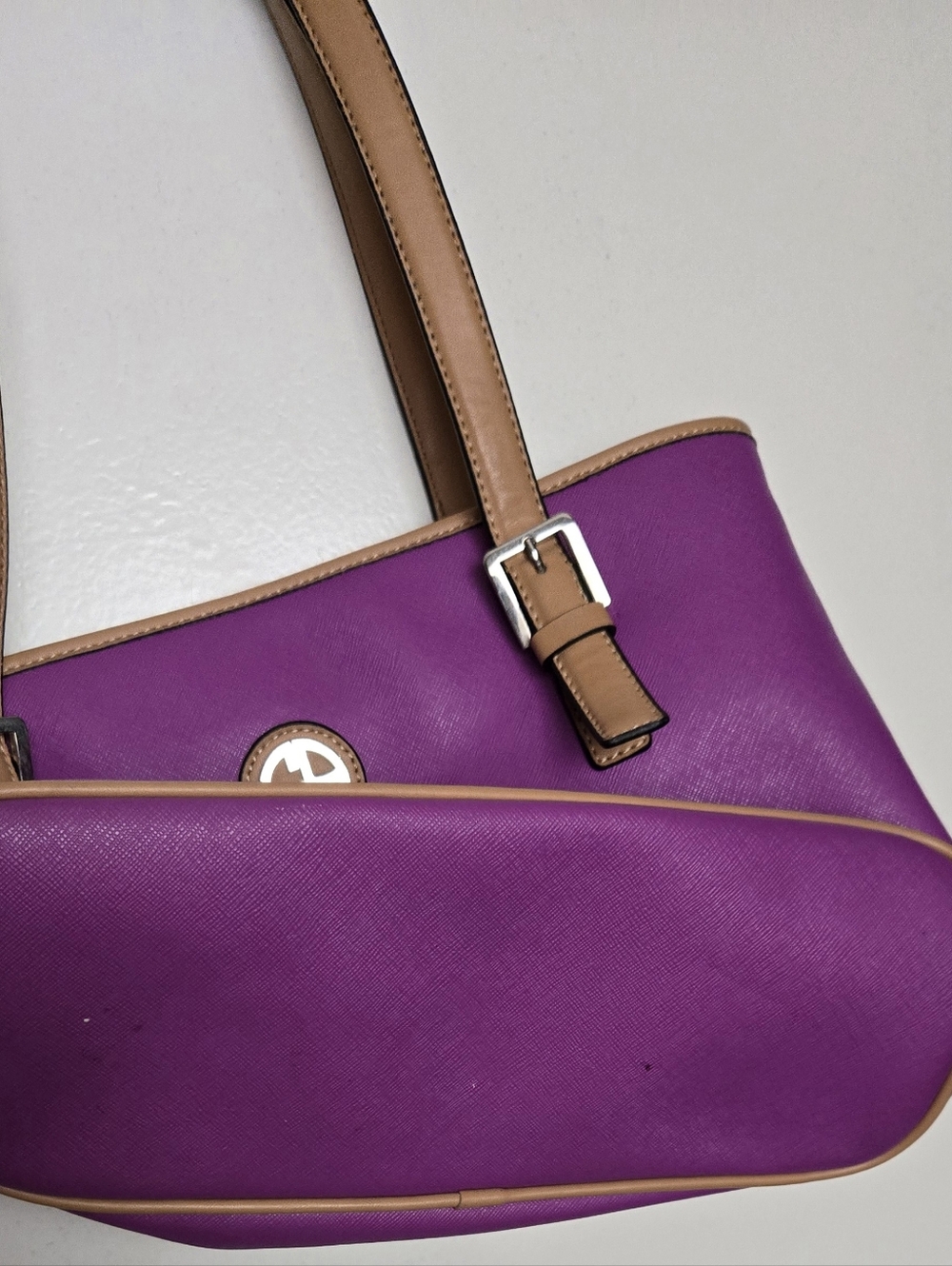 Pink and Tan Tote Bag - Picture 3 of 7